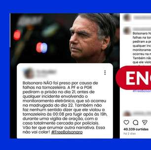 PGR pediu prisão de Bolsonaro depois de violação de tornozeleira, ao contrário do que diz post