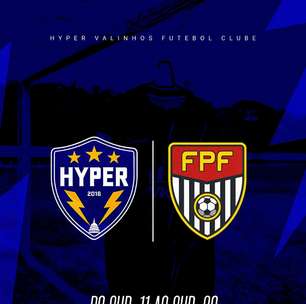 Hyper Valinhos oficializa filiação à Federação Paulista de Futebol e passa a disputar categorias de base a partir de 2026