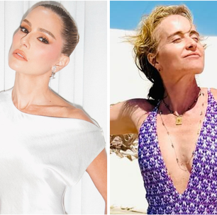 Moda praia e assimetria: Angélica e Secco e seus looks de aniversário