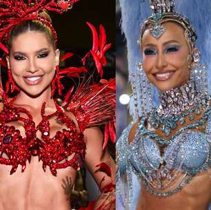 Rainhas de bateria do Carnaval do Rio, Virgínia Fonseca e Sabrina Sato brilham com looks poderosos em minidesfile, mas samba no pé não agrada: 'Não evoluiu'