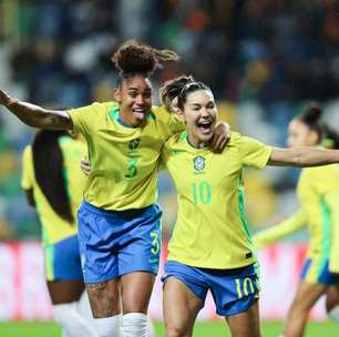 Brasil fecha 2025 com goleada sobre Portugal em amistoso feminino