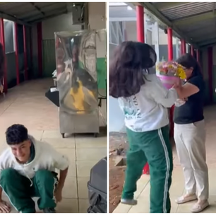Alunos encenam briga na escola e surpreendem diretora com homenagem: 'Quase me mataram do coração'