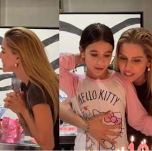 Filha de Deborah Secco completa 10 anos com festão e bolo vintage