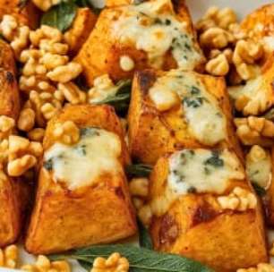 Receita de abóbora com mel, queijo e nozes na airfryer