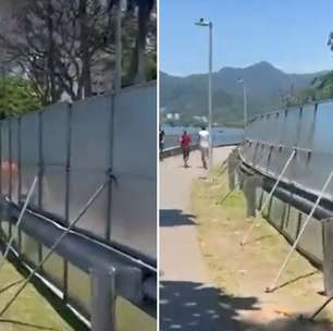 Após pressão de moradores, Paes manda retirar estruturas metálicas na Lagoa