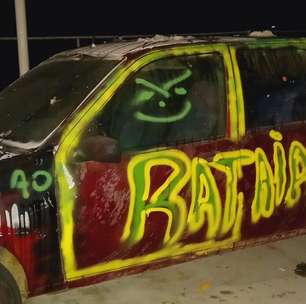 Criminosos invadem chácara em Mairinque, quebram tudo e picham carro