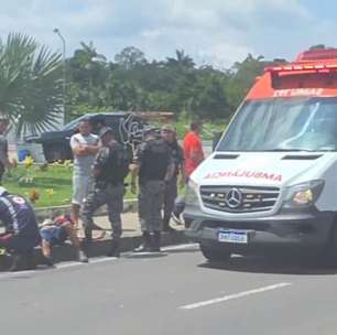 Acidente na Avenida das Flores deixa duas pessoas feridas em Manaus