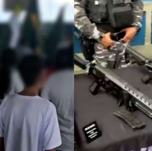 Evento tem exposição de fuzis em escola cívico-militar do Paraná