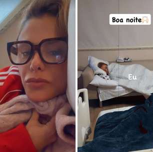 Poliana Rocha passa madrugada ao lado de Leonardo no hospital: 'Sigo firme'