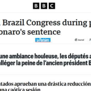 'Drástica redução' e 'atmosfera tempestuosa': imprensa internacional repercurte aprovação de PL que beneficia Bolsonaro