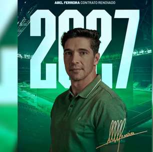 Palmeiras anuncia renovação de Abel Ferreira até 2027: 'Conquistamos e ganhamos muito'