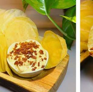 Batata chips crocante com apenas 2 ingredientes: batata super crocante e sequinha