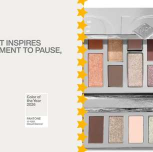 Cloud Dancer na maquiagem: como usar a cor da Pantone 2026 para criar makes leves, futuristas e super iluminadas
