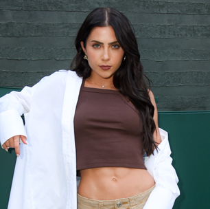 Jade Picon de tons terrosos e Camila Pitanga de boho chic de R$ 500