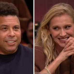 Ronaldo Fenômeno faz piada com diferença de idade com a esposa: 'Nem era nascida'