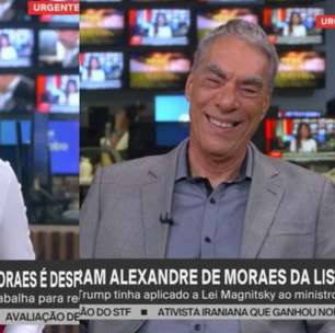 Comentarista da GloboNews ri de Eduardo Bolsonaro com notícia do fim de sanção contra Alexandre de Moraes