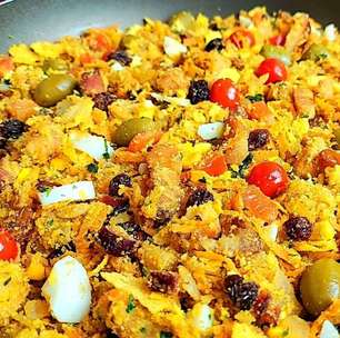 Farofa completa para o Natal: farofa mais completa para o Natal ou para o churrasco, úmida e deliciosa