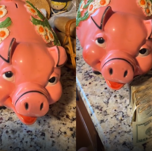 Mulher encontra quase R$ 11 mil em cofrinho que comprou em brechó