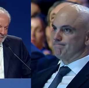 Em frente a Moraes, Lula diz que Trump deu 'presente de aniversário' com fim da sanção Magnitsky ao ministro