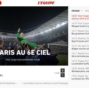 'Paris no 6º céu': jornais internacionais exaltam conquista do PSG contra o 'valente Flamengo'