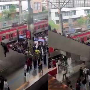 Vídeo mostra passageiros caindo uns sobre os outros em escada rolante de estação em SP