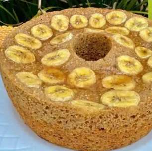 Bolo de banana sem trigo: receita sem farinha e sem açúcar para um lanche super saudável e gostoso.
