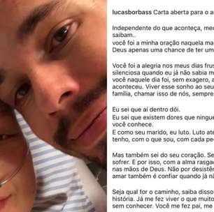 Marido de Isabel Veloso publica carta aberta e emociona ao falar sobre fé e amor