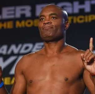 VIDEO: Anderson Silva e Anthony Joshua têm encontro amigável antes de luta de boxe