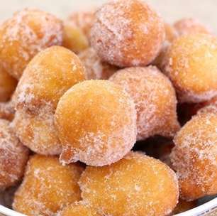 Receita de bolinho de chuva de laranja super, receita fácil e aromática em 3 etapas