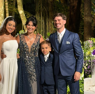 Ex-Tiazinha, Suzana Alves se reencontra com o ex-marido no casamento do enteado