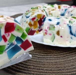 Mosaico de gelatina: a sobremesa colorida e super econômica para sua festa de fim de ano.