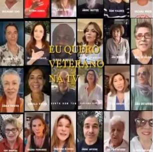 Artistas veteranos lançam campanha por mais espaço na TV