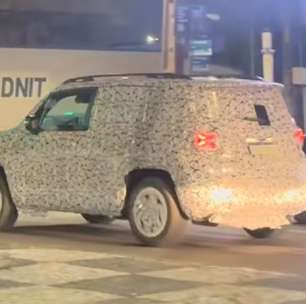 Jeep Renegade 2027 é flagrado em testes com novo visual e motor híbrido