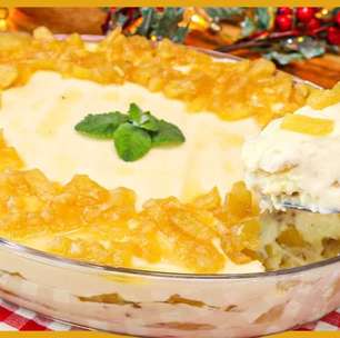Delícia de abacaxi: a sobremesa mais fácil para o Natal com um creme divino e super simples