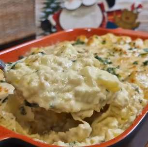 Bacalhau com natas super cremoso e muito fácil de preparar para brilhar na sua ceia de Natal