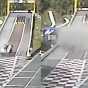 Caminhão tem pane nos freios e utiliza área de escape da BR-376, no PR