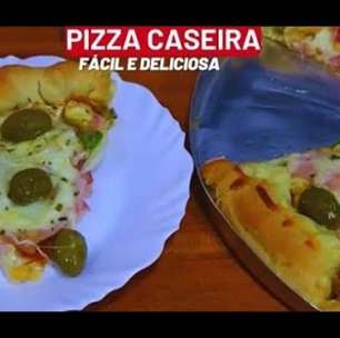 Pizza caseira com massa fácil e sabor de pizzaria para reunir os amigos no Ano Novo