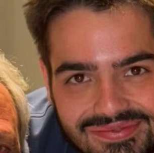 Faustão surge sorridente em foto rara com filho, João Silva; veja