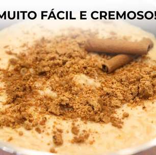 Arroz doce cremoso e irresistível para deixar sua mesa de doces de Natal muito especial