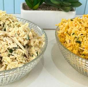 Recheio de frango econômico e muito bem temperado para suas receitas de fim de ano