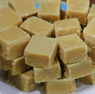 Doce de leite de corte pronto em minutos que derrete na boca para sua mesa de doces