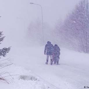 Tempestade de inverno gera caos nos países nórdicos