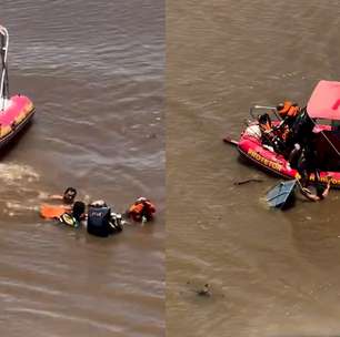 Tempestade vira embarcação e família passa mais de 18 horas à deriva no Rio Paraná