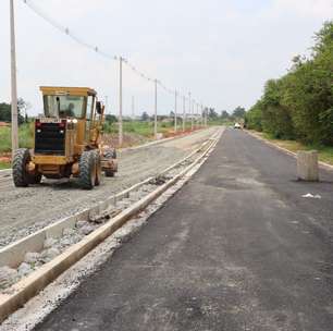 Obras na avenida Senador Roberto Simonsen, em Suzano, avançam e chegam a 70% de conclusão