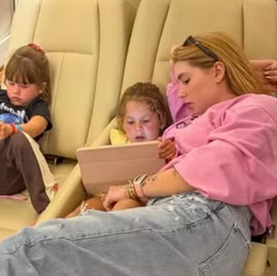 Com os filhos, Virginia Fonseca chega a Madri após curtir dias em Trancoso