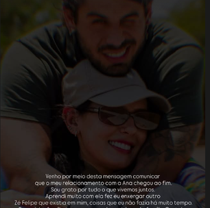 Zé Felipe e Ana Castela anunciam fim do relacionamento