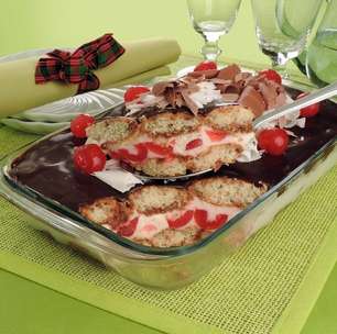 Receita de pavê trufado com cerejas