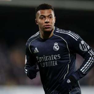Real Madrid confirma entorse no joelho esquerdo de Kylian Mbappé