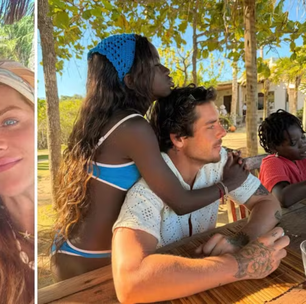 Irmão de Giovanna Ewbank posa com sobrinhos durante férias e atriz se derrete: 'Amor'