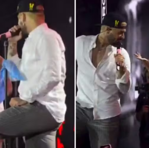 Climão! Ana Castela sobe no palco com Zé Felipe e web reage: 'Ela nem olhou para ele'